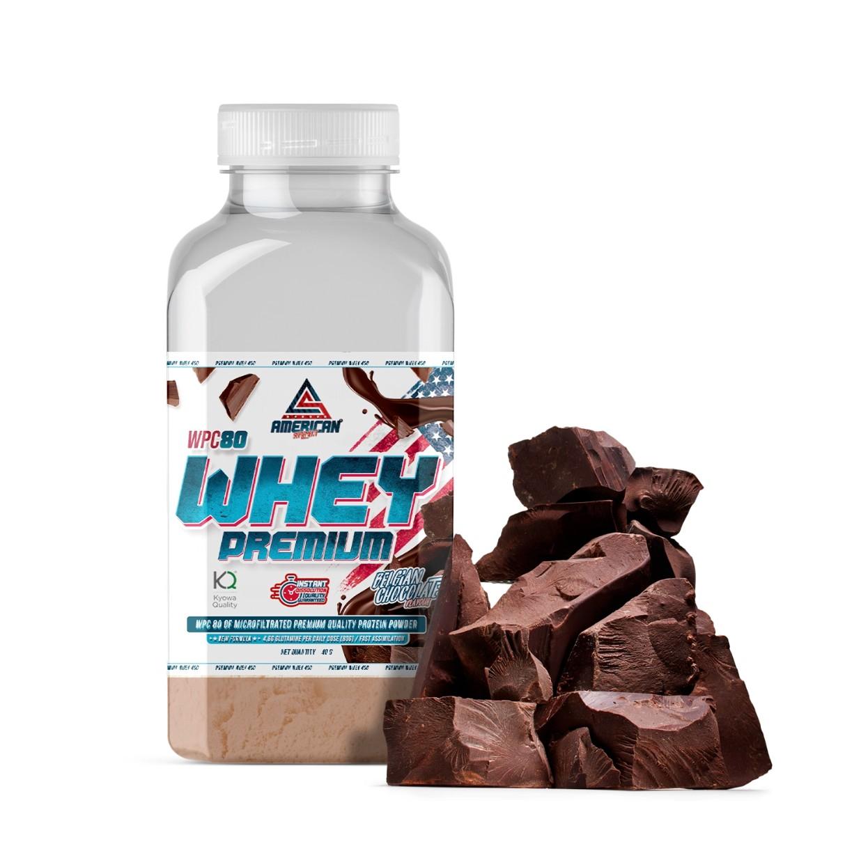 PREMIUM WHEY PROTEIN 40GR MONODOSIS BELGIAN CHOCOLATE